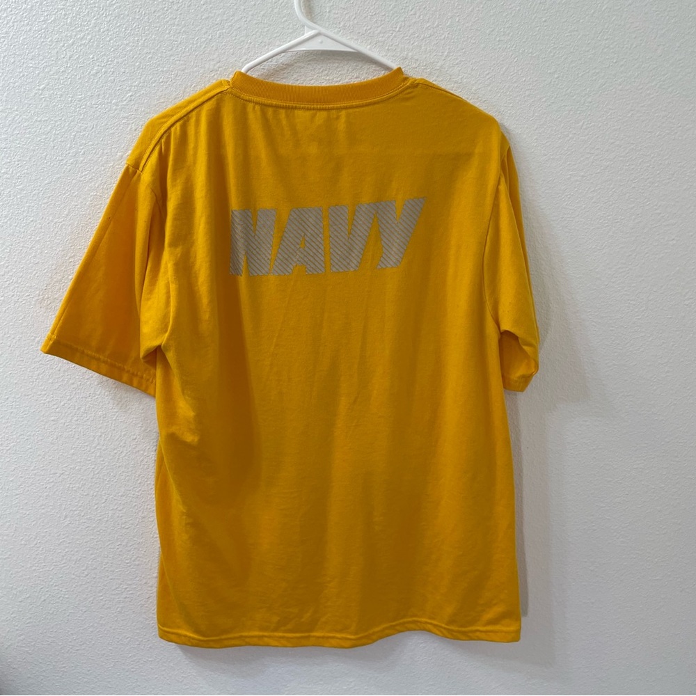 US Navy uniform shirt yellow medium